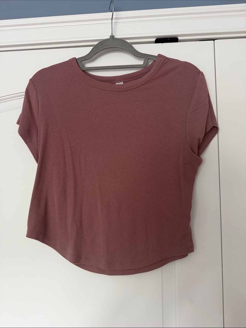 Old Navy Ribbed Crop Tee - Mauve